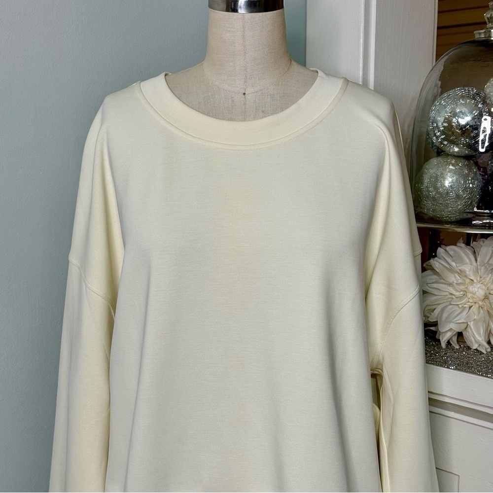Lululemon Perfectly Oversized Crop Crew Softstreme Sweatshirt Sundance 10 NWT - Picture 5 of 10